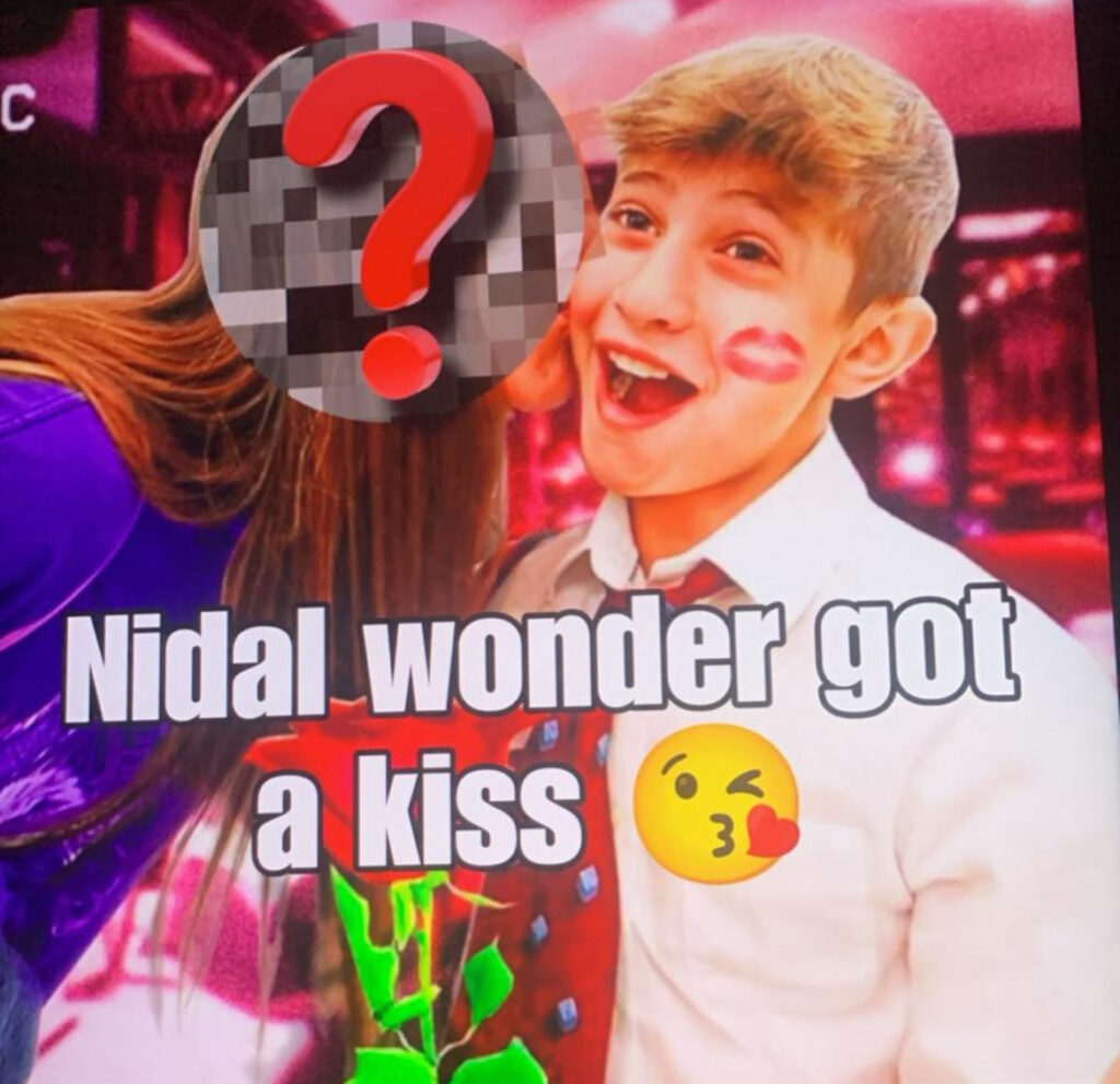 Nidal Wonder Gets a Sweet Kiss from His New Girlfriend 